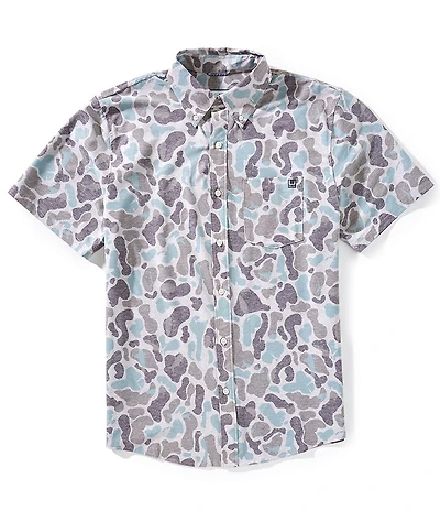 Huk Kona Printed Short Sleeve Woven Shirt