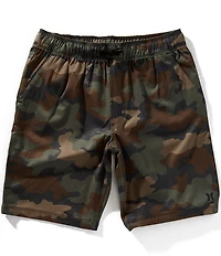 Hurley Big Boys 8-20 Camouflage Stretch Twill Hybrid Pull-On Shorts