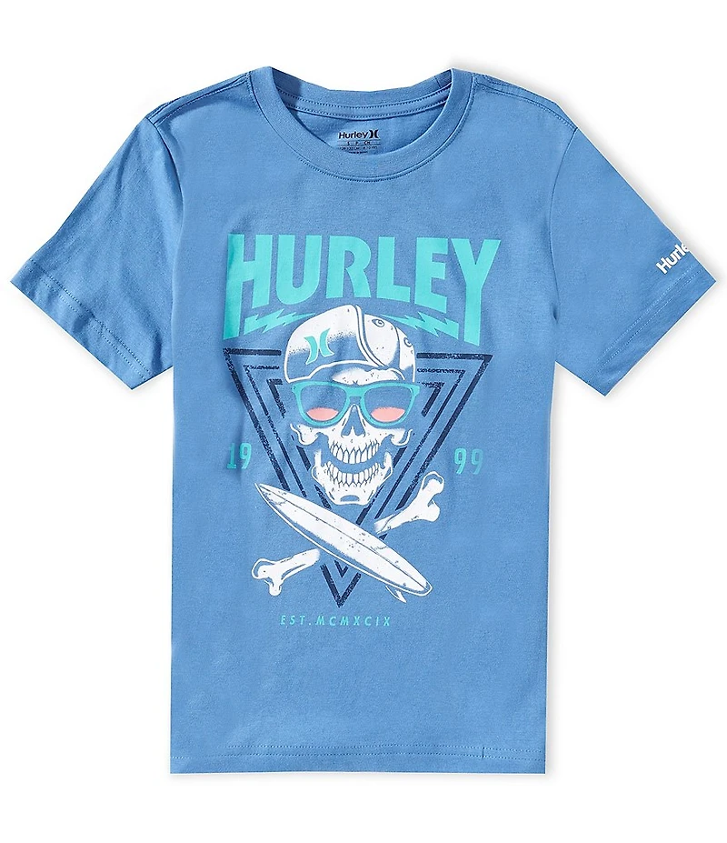 Hurley Big Boys Short-Sleeve Rock Skull T-Shirt