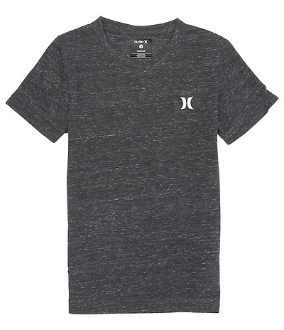 Hurley Big Boys 8-20 Short Sleeve V-Neck Cloud Slub Staple T-Shirt