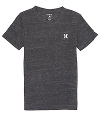Hurley Big Boys 8-20 Short Sleeve V-Neck Cloud Slub Staple T-Shirt