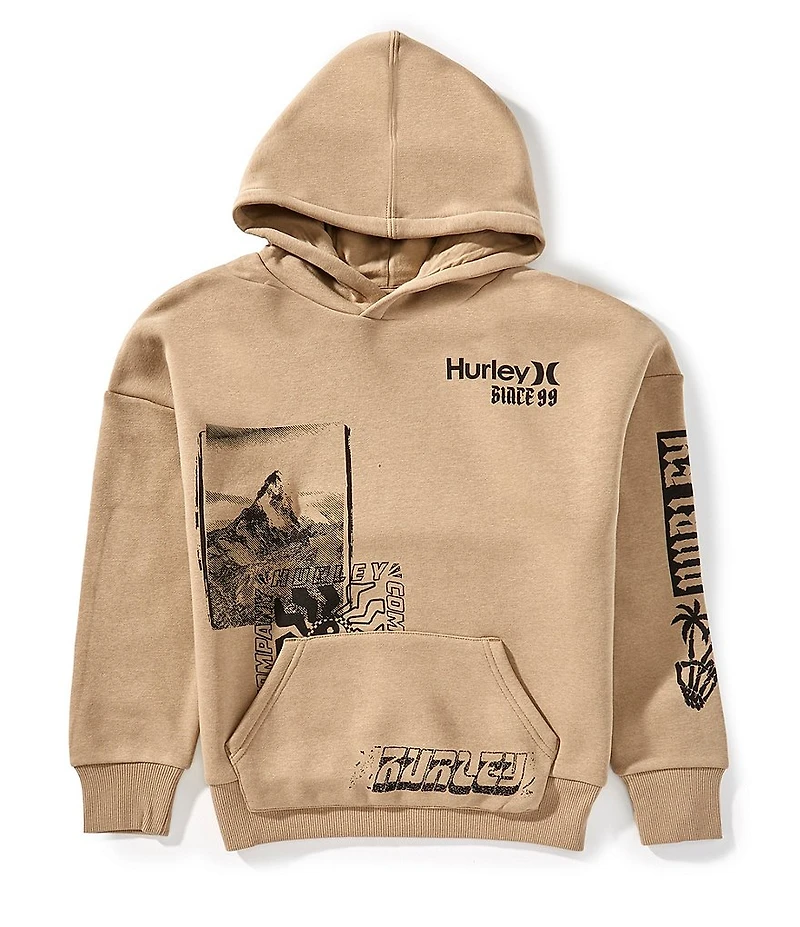 Hurley Big Boys Long-Sleeve Graphic Fleece Hoodie