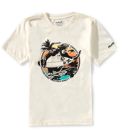 Hurley Big Boys Monkey Sea Short Sleeve T-Shirt