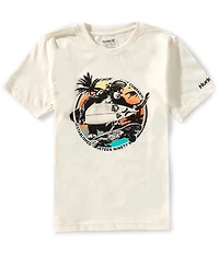 Hurley Big Boys Monkey Sea Short Sleeve T-Shirt
