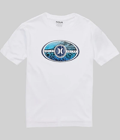 Hurley Big Boys Short Sleeve Camo Print Fill Pools T-Shirt