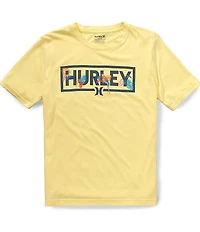 Hurley Big Boys Short Sleeve H20-DRI Parrot-Dise Poolside T-Shirt