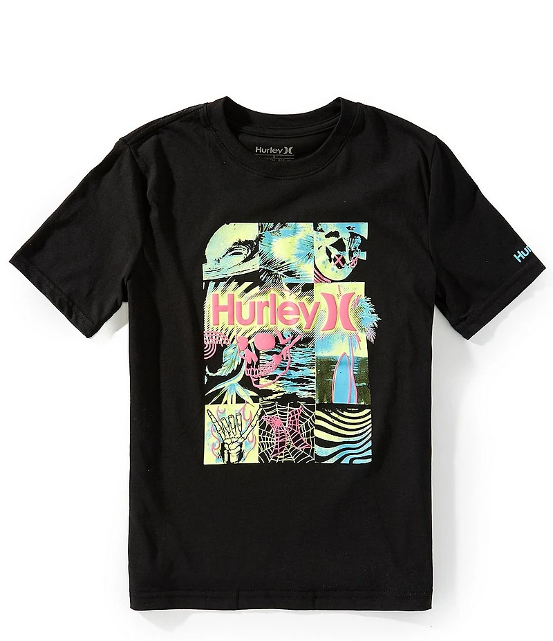 Hurley Big Boys Short Sleeves Check Me Out Graphic T-Shirt