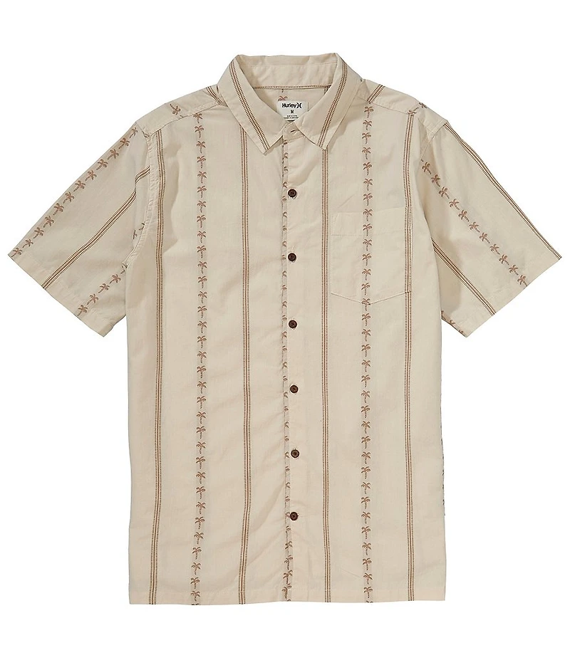 Hurley Jaquard Rincon Short Sleeve Button Front Woven Shirt