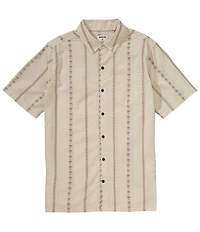 Hurley Jaquard Rincon Short Sleeve Button Front Woven Shirt