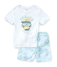 Hurley Little Boys Short Sleeve Osaka Graphic T-Shirt & Swim Trunks 2-Piece Set