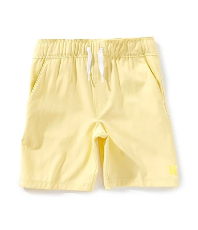 Hurley Little Boys Solid Stretch Twill Hybrid Pull-On Shorts