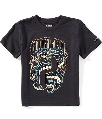 Hurley Little Boys Short Sleeve Serpent Graphic T-Shirt