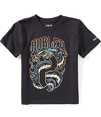 Hurley Little Boys Short Sleeve Serpent Graphic T-Shirt