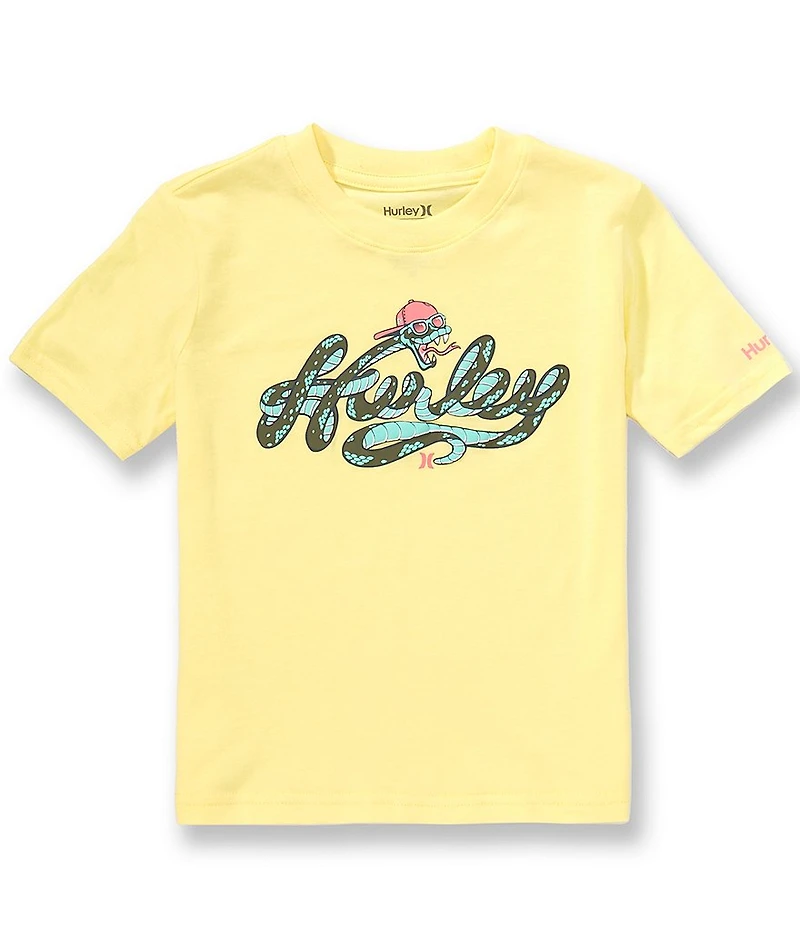 Hurley Little Boys Short-Sleeve Snakey Snake Jersey T-Shirt