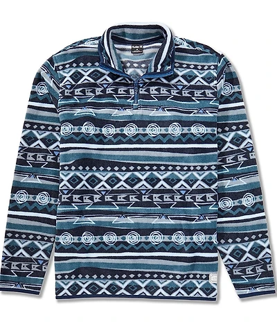 Hurley Mesa Windchill Long Sleeve Printed Fleece Pullover