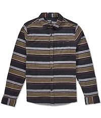 Hurley Portland Striped Long Sleeve Flannel Shirt