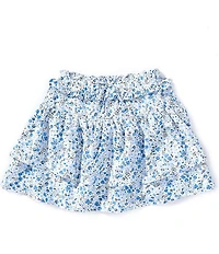 I.N. Girl Big Girls Ditsy Floral Printed Fit-And-Flare Skirt