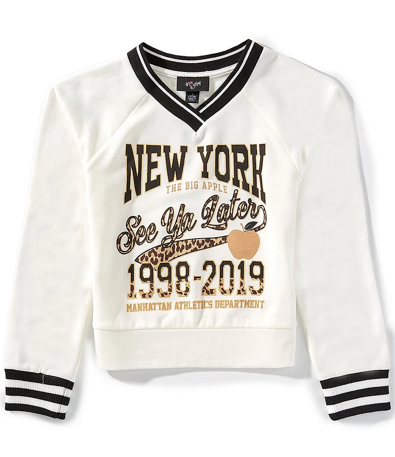 I.N. Girl Big Girls Long-Sleeve New York Sweatshirt
