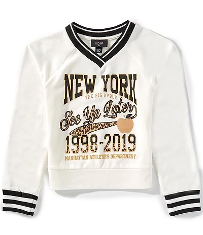 I.N. Girl Big Girls Long-Sleeve New York Sweatshirt