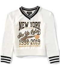 I.N. Girl Big Girls Long-Sleeve New York Sweatshirt