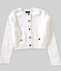 I.N. Girl Big Girls Long-Sleeve Sweater Cardigan