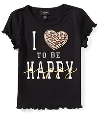 I.N. Girl Big Girls Short-Sleeve Love To Be Happy T-Shirt