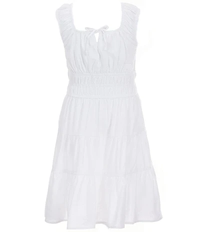 I.N. Girl Big Girls Sleeveless Ruched-Bodice Tiered Dress