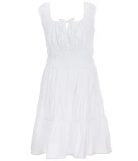 I.N. Girl Big Girls Sleeveless Ruched-Bodice Tiered Dress