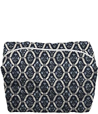 Ida Mae Home Charlotte Navy Quilted Large Makeup Bag
