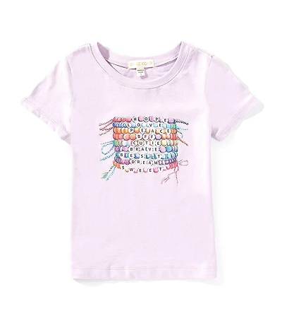 Indie Gold Little Girls Short-Sleeve Bracelet Screenprint T-Shirt
