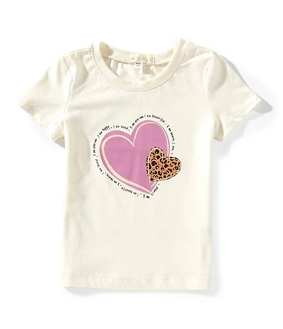 Indie Gold Little Girls Short-Sleeve Heart Graphic T-Shirt