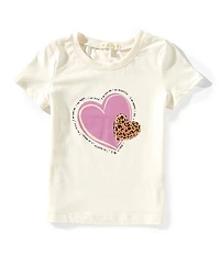 Indie Gold Little Girls Short-Sleeve Heart Graphic T-Shirt