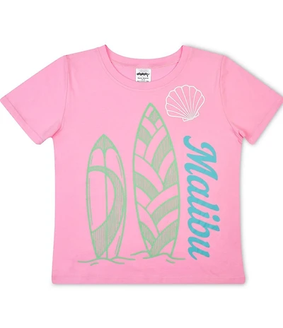 Iscream Big Girls Short Sleeve Malibu Surfing T-Shirt
