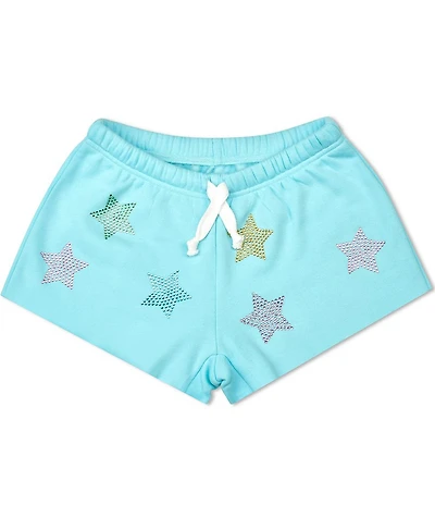 Iscream Big Girls Sparkling Embellished Star Sweat Shorts