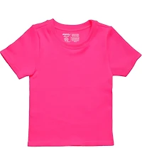 Iscream Bright Pink Ribbed Short Sleeve Shirt