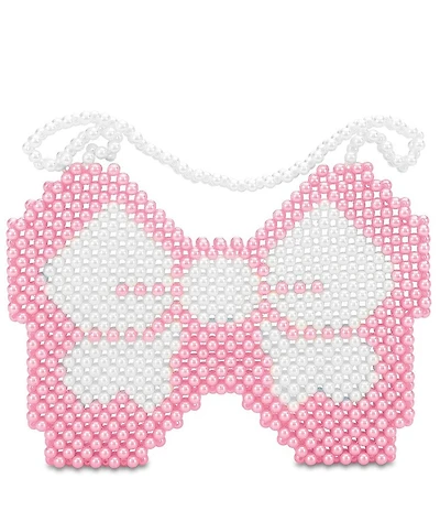 Iscream Girls Bow Beaded Crossbody Bag