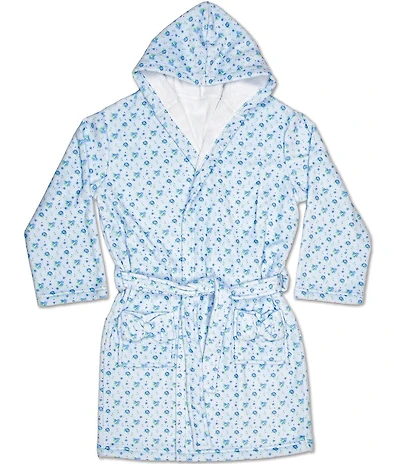 Iscream Girls Long Sleeve Ditsy Floral Plush Robe