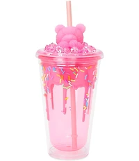 Iscream Girls Pink Bear Sprinkles Tumbler