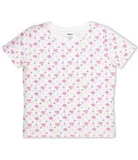 Iscream Girls Pretty In Pink Floral T-Shirt