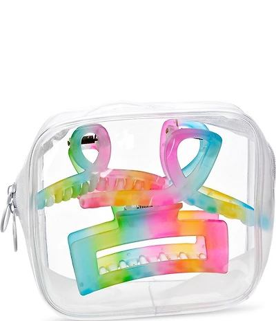 Iscream Girls Rainbow Hair Clip 3-Piece Set