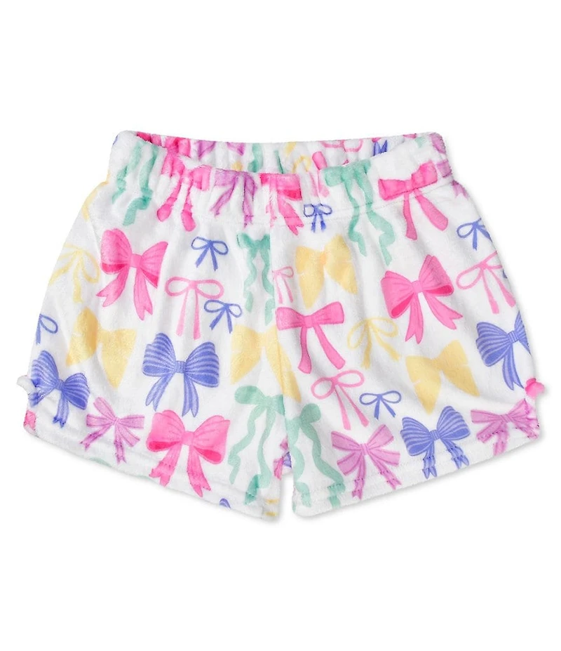 Iscream Little/Big Girls 4-14 Pretty Bows Plush Shorts