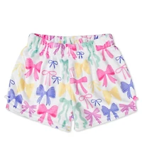 Iscream Little/Big Girls 4-14 Pretty Bows Plush Shorts