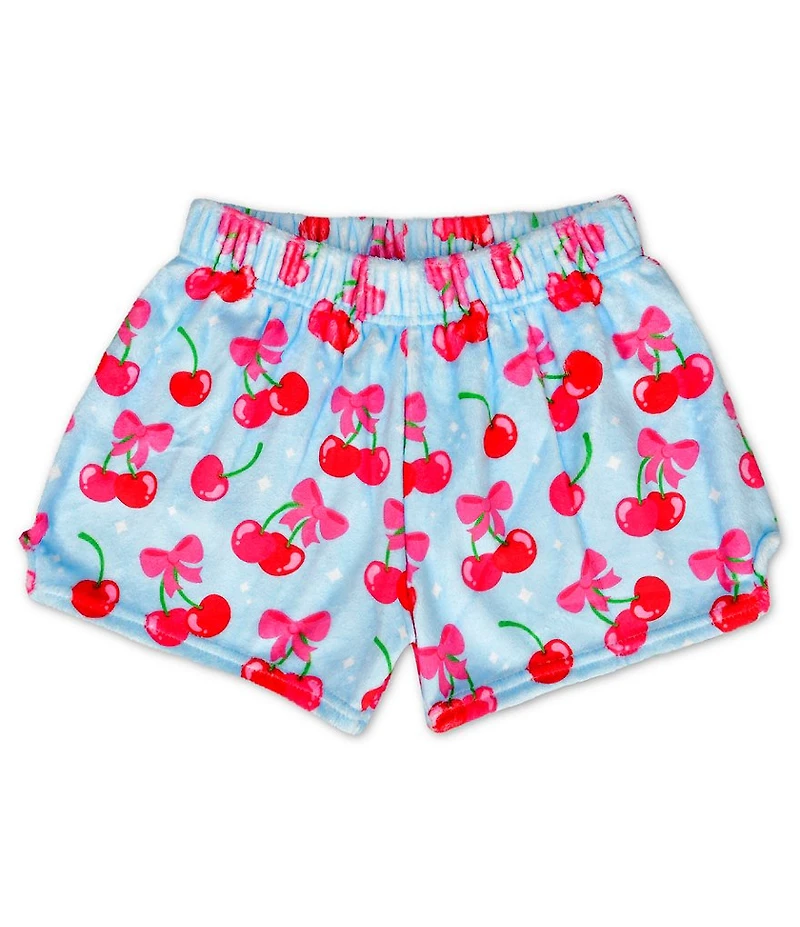 Iscream Little/Big Girls Cheerful Cherries Plush Shorts
