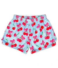 Iscream Little/Big Girls Cheerful Cherries Plush Shorts
