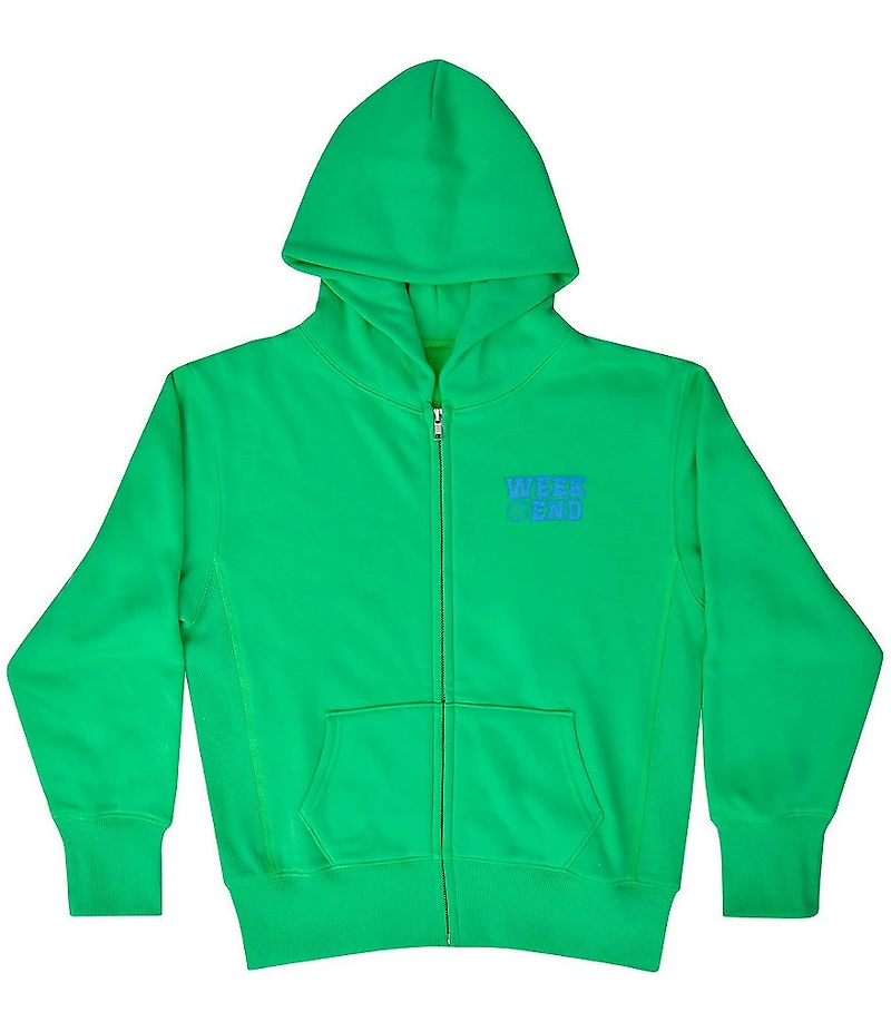 Iscream Little/Big Girls Weekend Fleece Zip-Front Hoodie