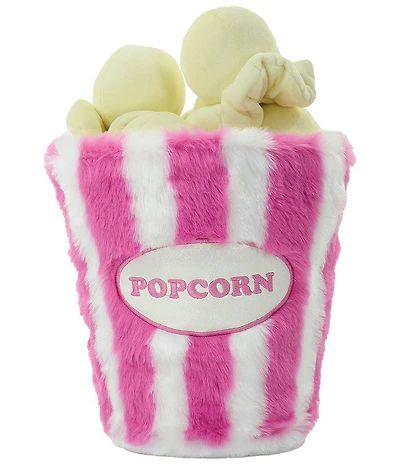 Iscream Popcorn Furry Plush Pillow