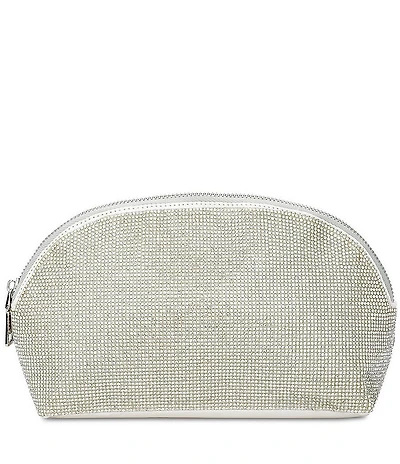 Iscream Rhinestone Oval Cosmetic Bag