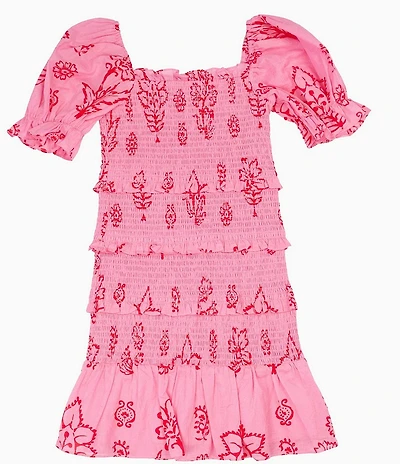 J.Marie Big Girls Scarlett Puff Sleeve Dress