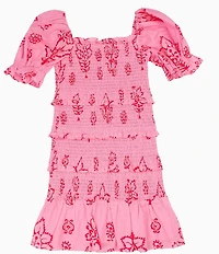J.Marie Big Girls Scarlett Puff Sleeve Dress
