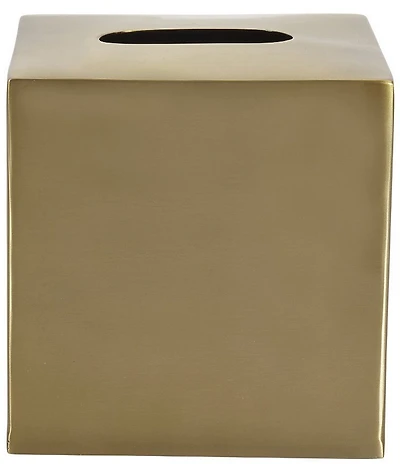 J. Queen New York Catia Collection Stainless Steel Tissue Box Cover